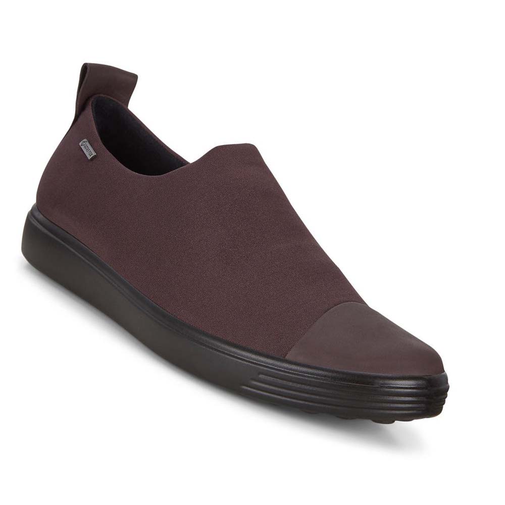 Női Ecco Soft 7 Gtx Slip-on Alkalmi Cipő Bordó | HU 72LIS